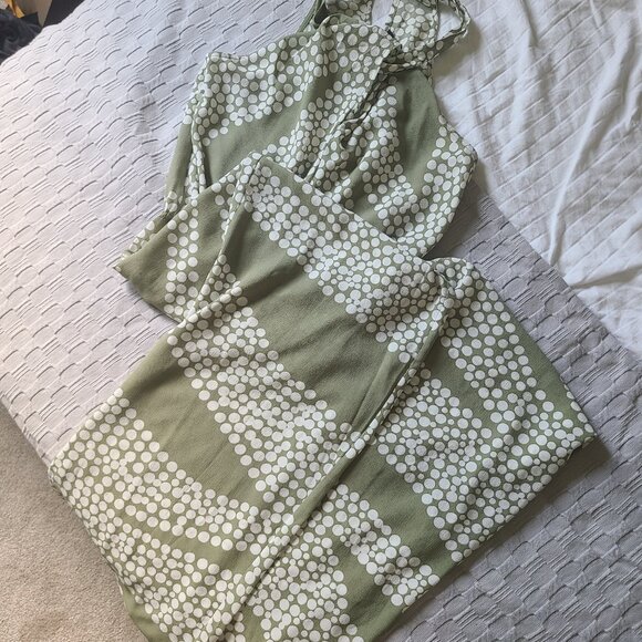 RW&Co Jumpsuit suit XS, green and white - Picture 5 of 5